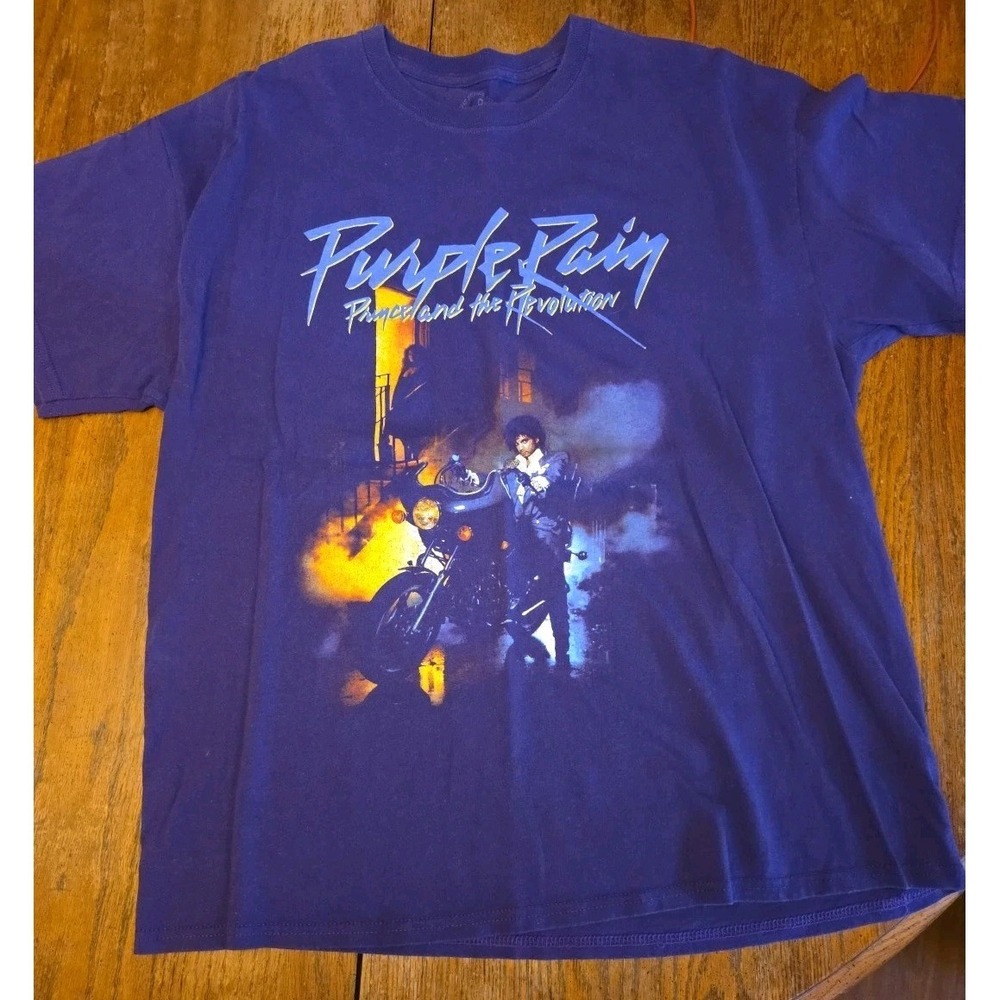 Prince And‎ The Revolution T Shirt Purple Rain XL The Prince Estate Official